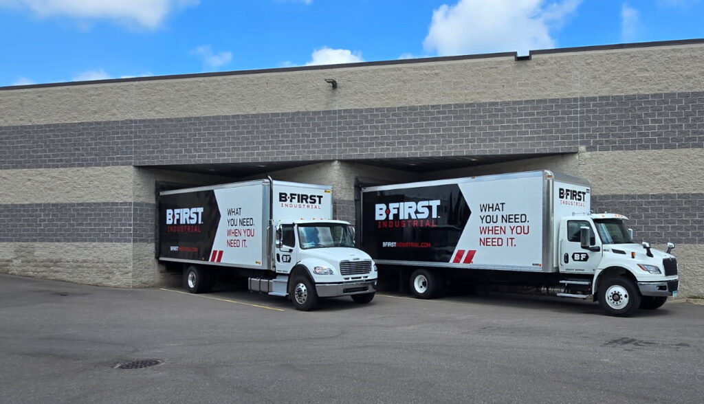 BF Fastener Box Truck at a BFirst facility location